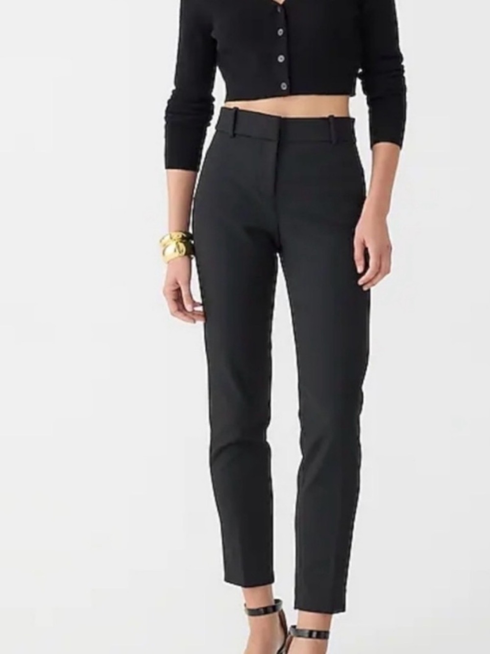 NWOT J. Crew Cameron Classic Black Dress Pants Sz 16